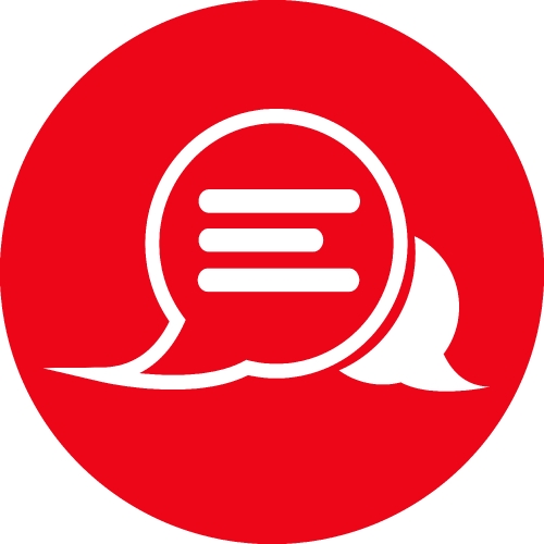 speech bubble chat icon sign design