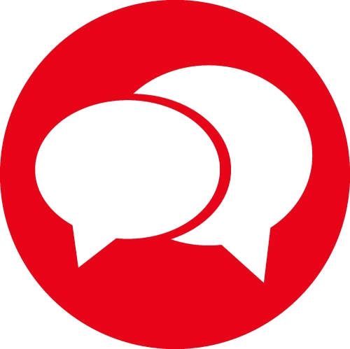 speech bubble chat icon sign design