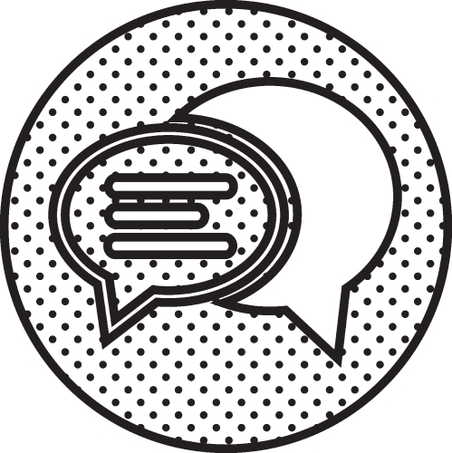 speech bubble chat icon sign design