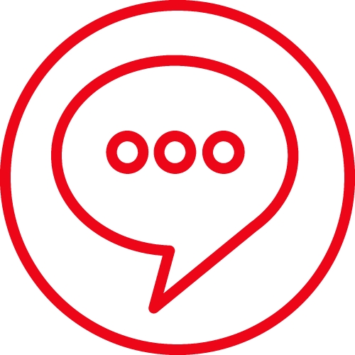 speech bubble chat icon sign design