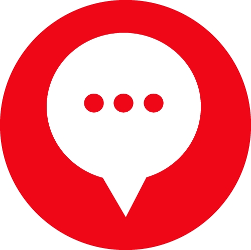 speech bubble chat icon sign design