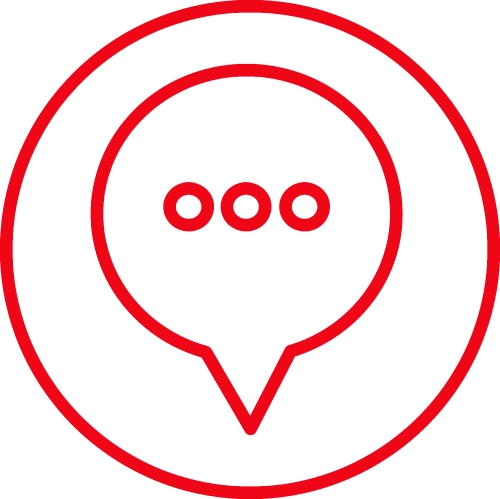 speech bubble chat icon sign design