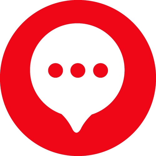 speech bubble chat icon sign design