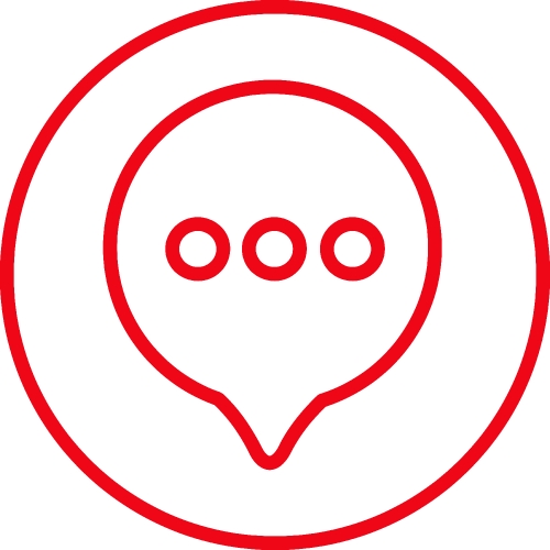 speech bubble chat icon sign design