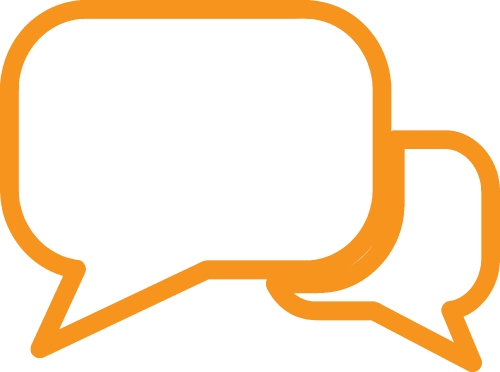 speech bubble chat icon sign design