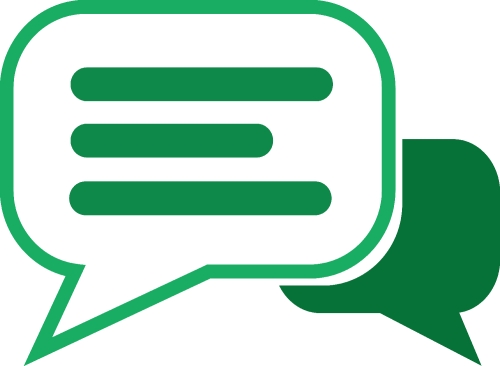 speech bubble chat icon sign design