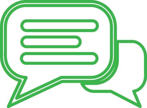 speech bubble chat icon sign design