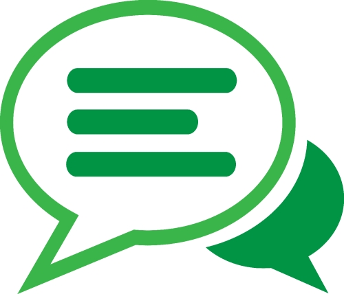 speech bubble chat icon sign design