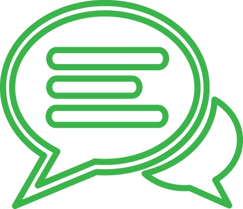 speech bubble chat icon sign design