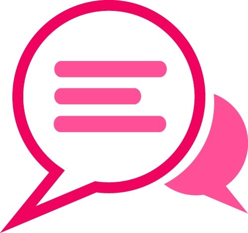 speech bubble chat icon sign design