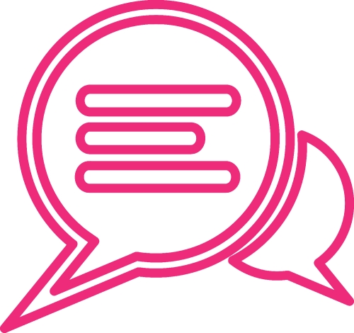 speech bubble chat icon sign design