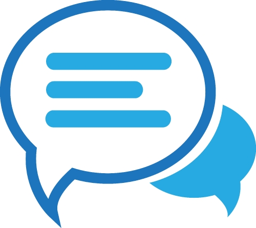 speech bubble chat icon sign design