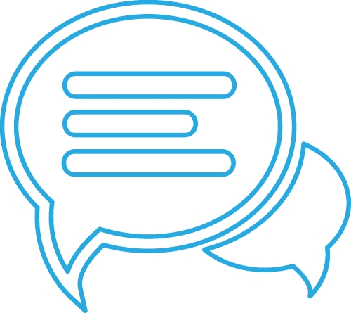 speech bubble chat icon sign design