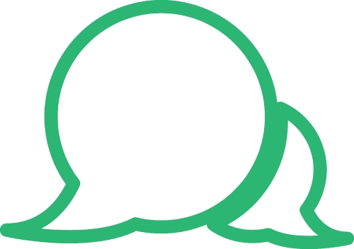 speech bubble chat icon sign design