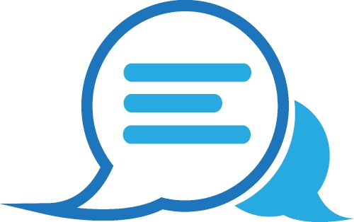 speech bubble chat icon sign design