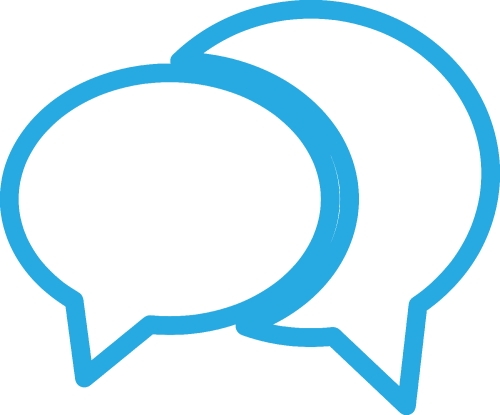 speech bubble chat icon sign design