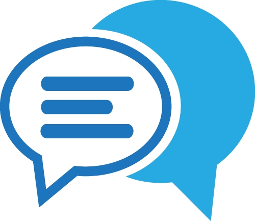 speech bubble chat icon sign design