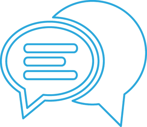 speech bubble chat icon sign design