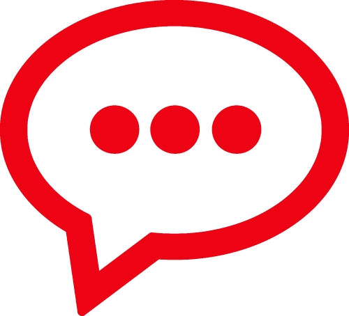 speech bubble chat icon sign design