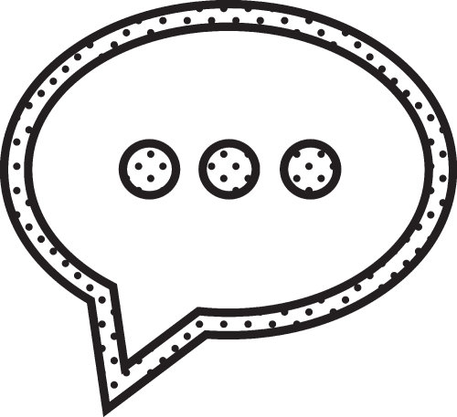 speech bubble chat icon sign design