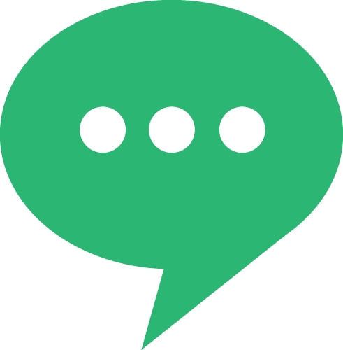 speech bubble chat icon sign design