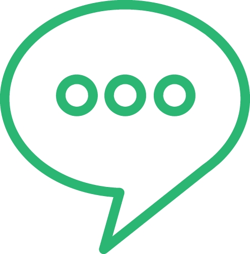 speech bubble chat icon sign design