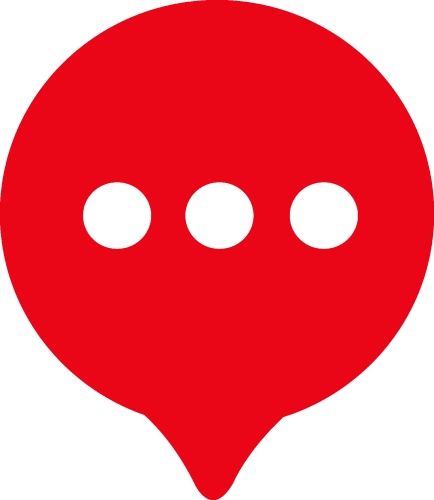 speech bubble chat icon sign design