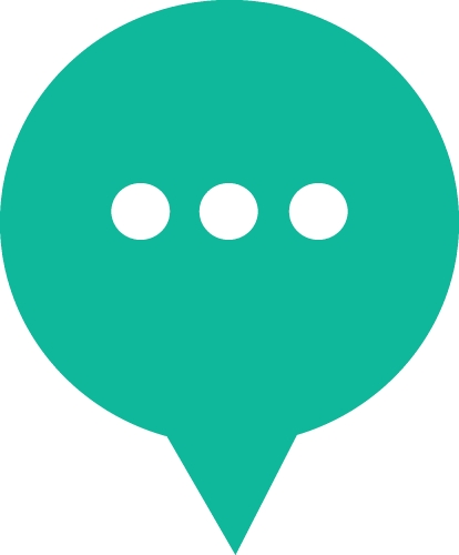 speech bubble chat icon sign design