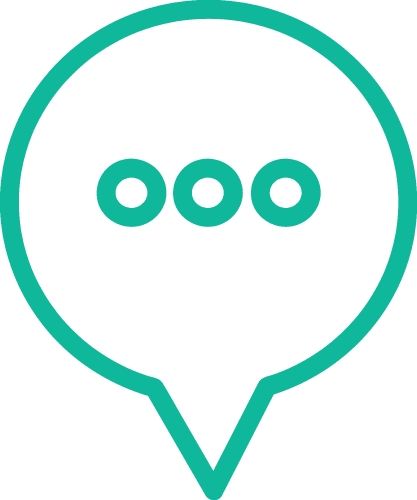 speech bubble chat icon sign design