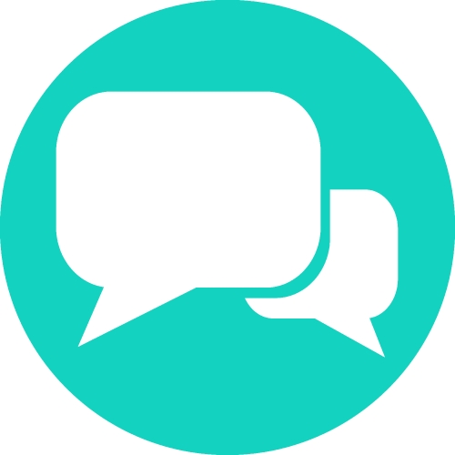 Speech bubble chat icon sign symbol design