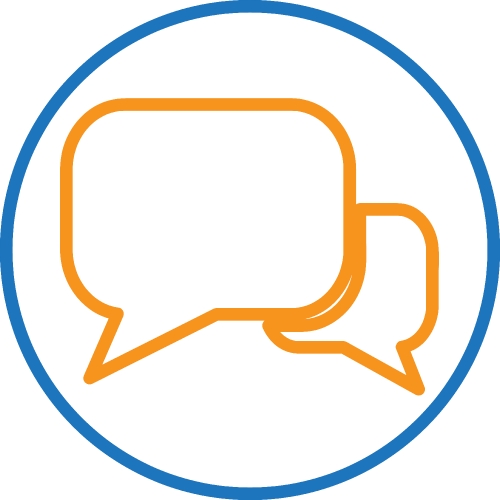 Speech bubble chat icon sign symbol design