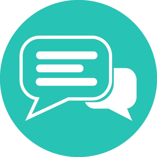 Speech bubble chat icon sign symbol design