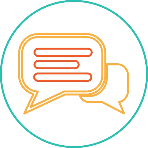 Speech bubble chat icon sign symbol design