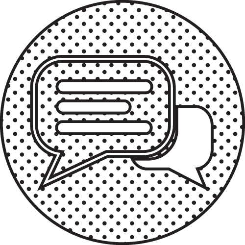 Speech bubble chat icon sign symbol design