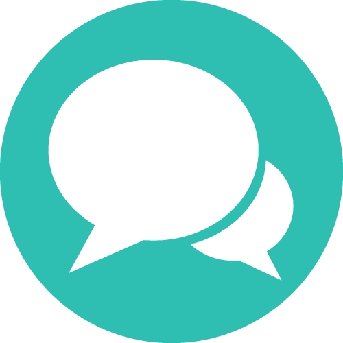 Speech bubble chat icon sign symbol design