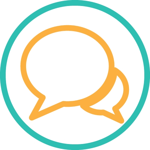 Speech bubble chat icon sign symbol design