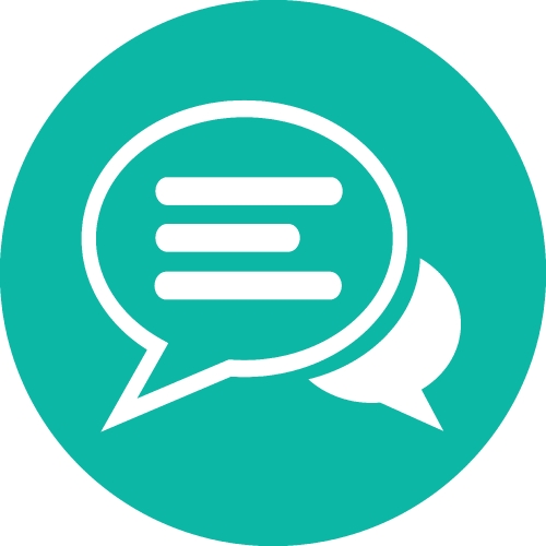 Speech bubble chat icon sign symbol design