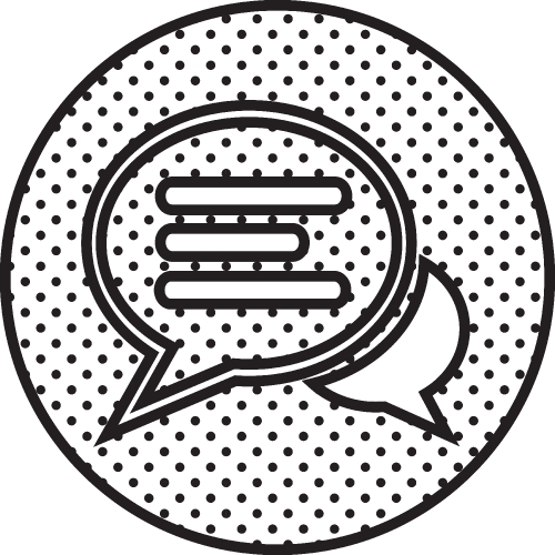 Speech bubble chat icon sign symbol design