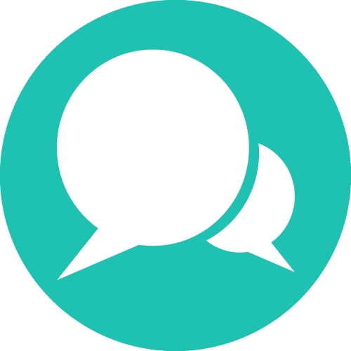 Speech bubble chat icon sign symbol design