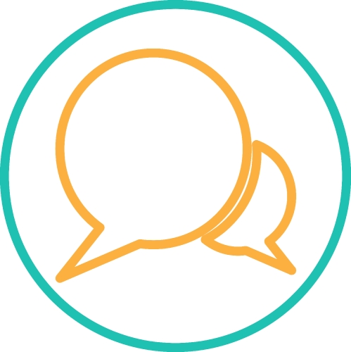 Speech bubble chat icon sign symbol design