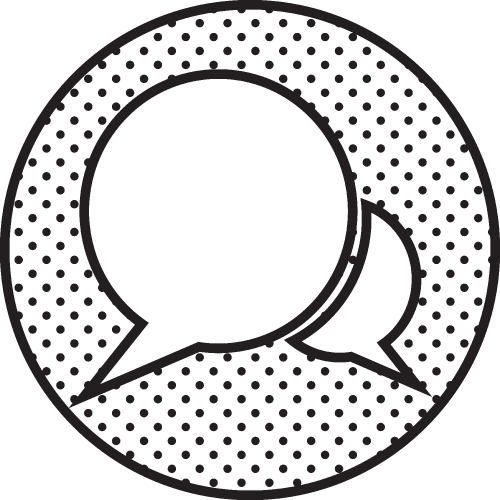 Speech bubble chat icon sign symbol design