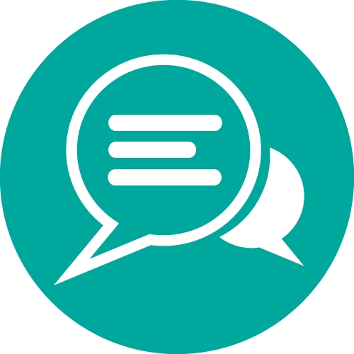 Speech bubble chat icon sign symbol design