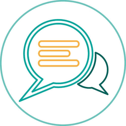 Speech bubble chat icon sign symbol design