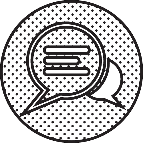 Speech bubble chat icon sign symbol design