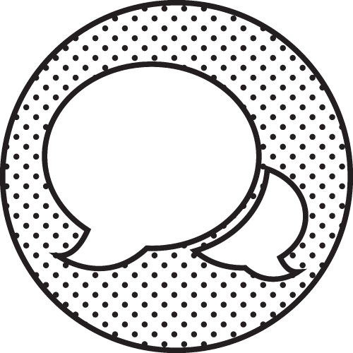 Speech bubble chat icon sign symbol design