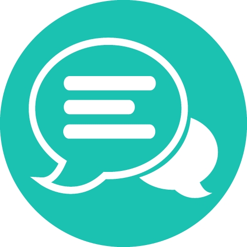 Speech bubble chat icon sign symbol design