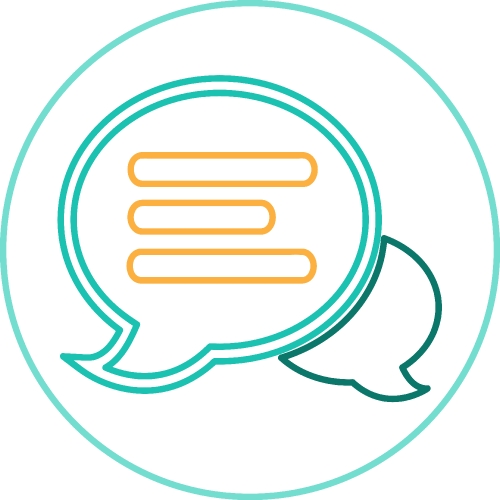 Speech bubble chat icon sign symbol design