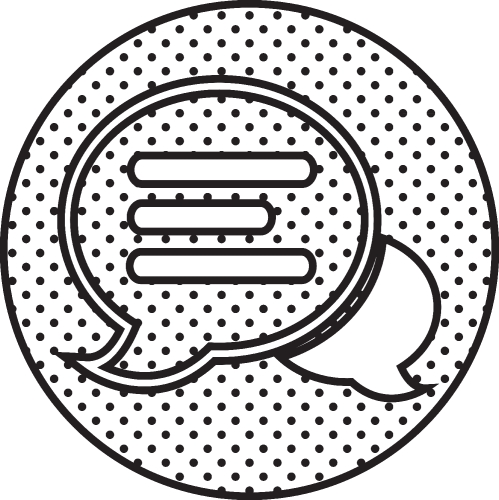 Speech bubble chat icon sign symbol design