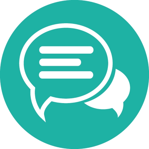 Speech bubble chat icon sign symbol design