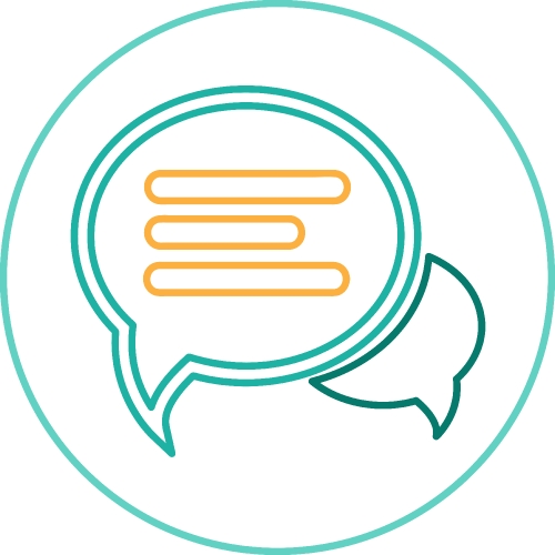 Speech bubble chat icon sign symbol design